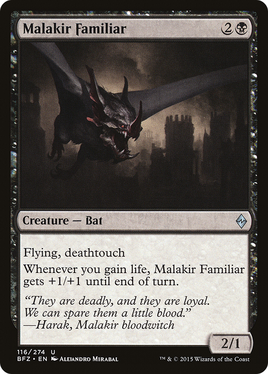 Malakir Familiar (116) Foil - Battle for Zendikar