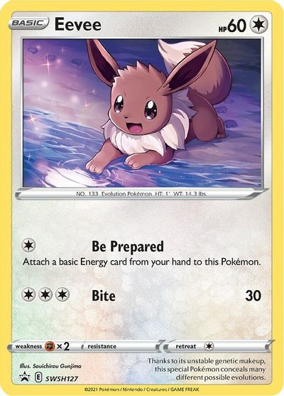 Eevee (SWSH127) [Sword & Shield: Black Star Promos] | Silver Goblin