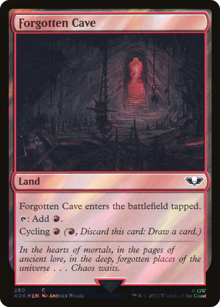 Forgotten Cave (280) Surge Foil - Warhammer 40,000 Commander