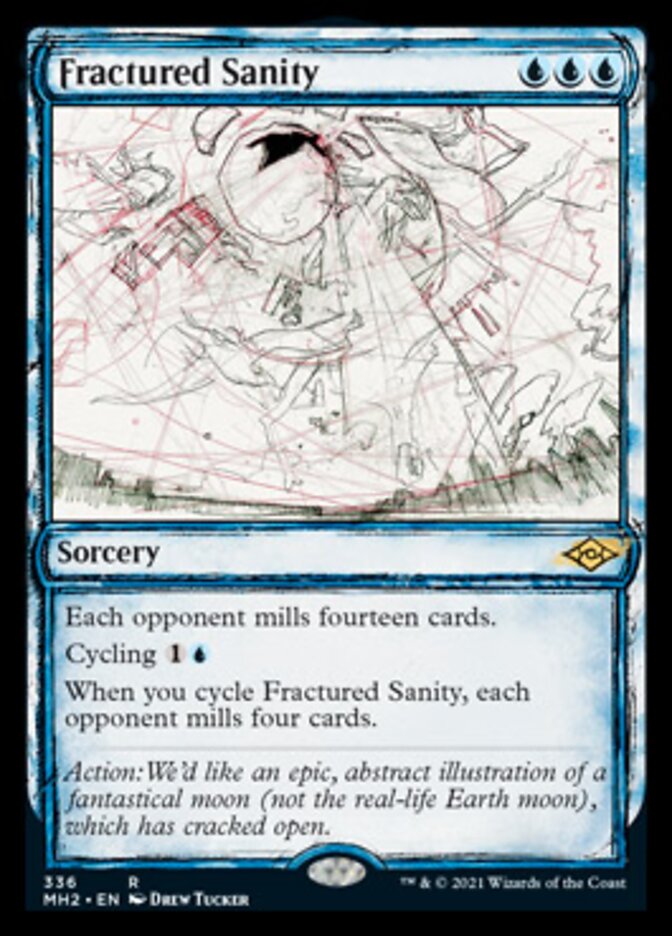 Fractured Sanity (Sketch) [Modern Horizons 2] | Silver Goblin