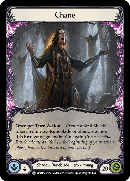 Chane, Bound by Shadow // Chane [MON153 // MON154] (Monarch)  1st Edition Normal | Silver Goblin