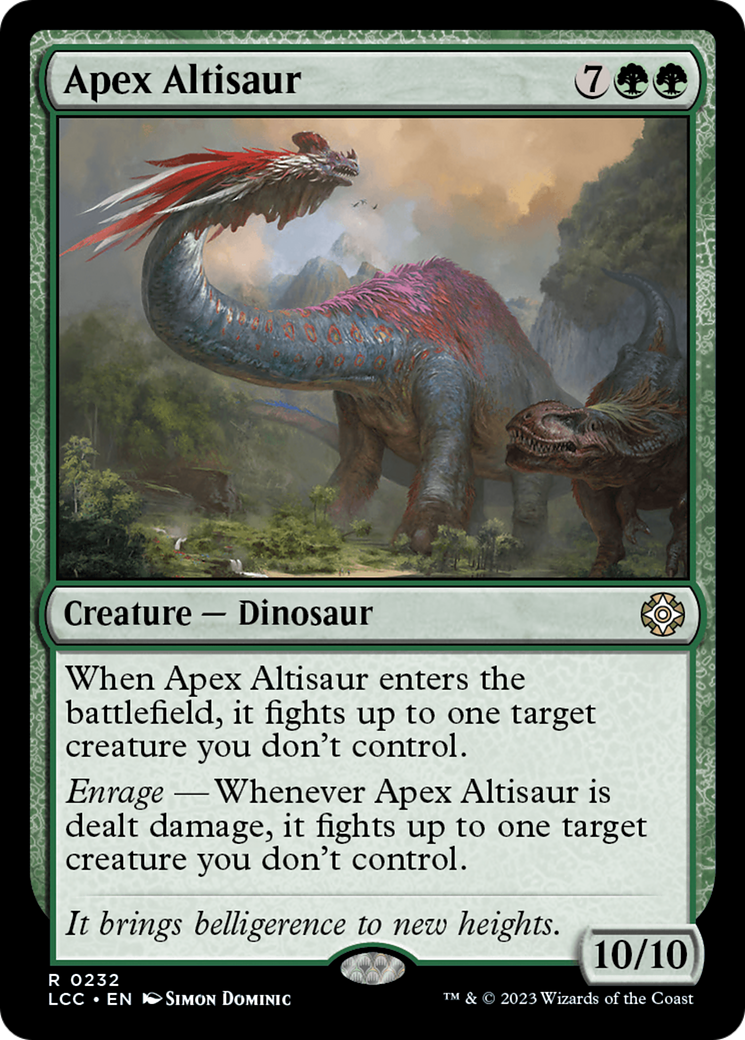 Apex Altisaur [The Lost Caverns of Ixalan Commander] | Silver Goblin