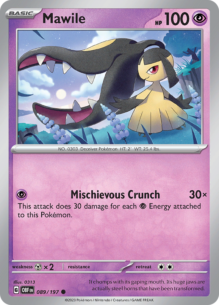 Mawile (089/197) [Scarlet & Violet: Obsidian Flames] | Silver Goblin