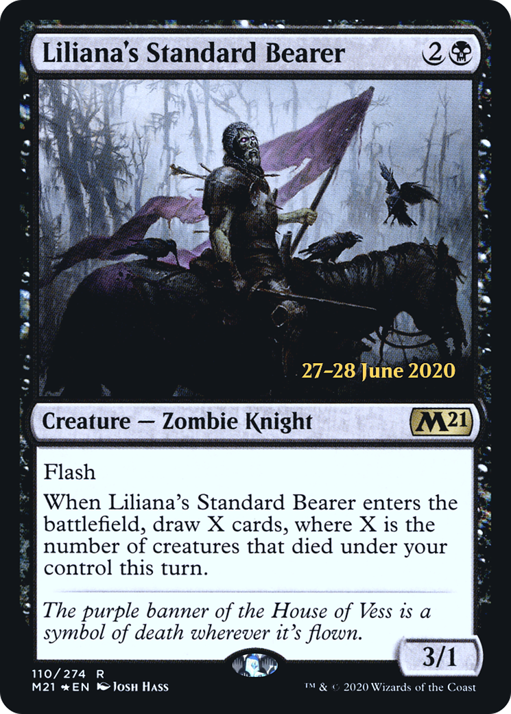 Liliana's Standard Bearer (110s) Foil - Core Set 2021 Promos
