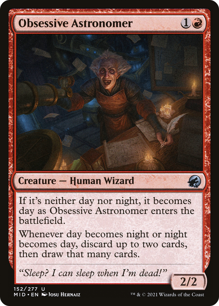 Obsessive Astronomer (152) - Innistrad: Midnight Hunt