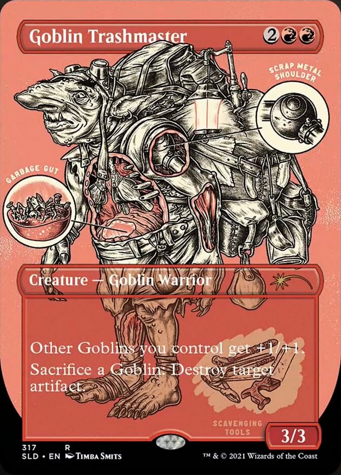 Goblin Trashmaster (Borderless Foil Etched) [Secret Lair Drop Series] | Silver Goblin