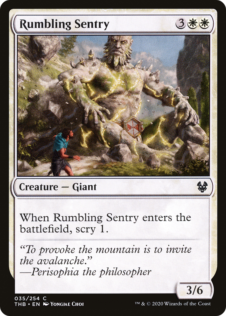 Rumbling Sentry (035) Foil - Theros Beyond Death