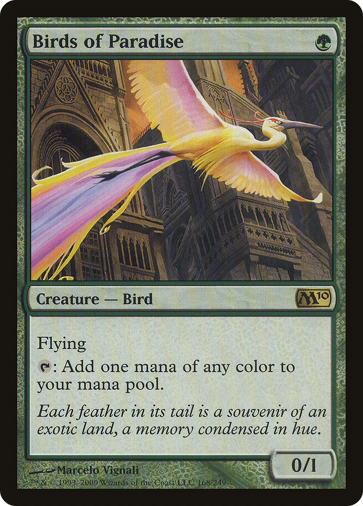 Birds of Paradise (168) Foil - Magic 2010