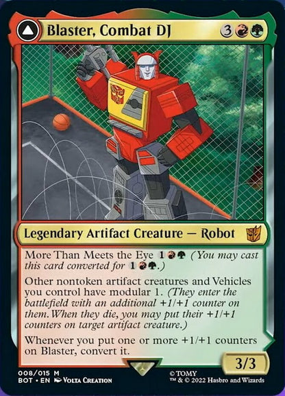 Blaster, Combat DJ // Blaster, Morale Booster (008) - Transformers