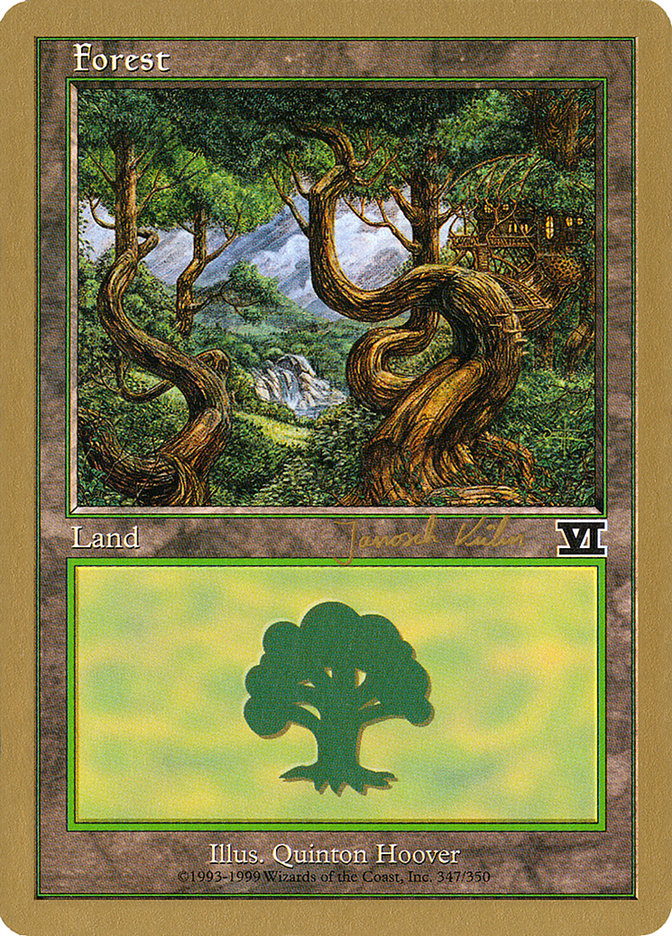 Forest (jk347) (Janosch Kuhn) [World Championship Decks 2000] | Silver Goblin