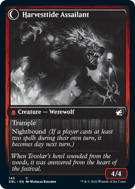 Harvesttide Infiltrator // Harvesttide Assailant (143) Foil - Innistrad: Double Feature