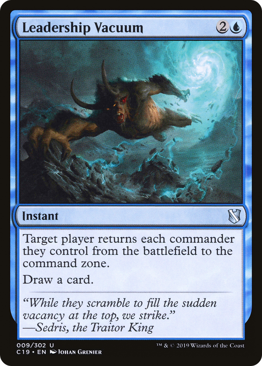 Leadership Vacuum (009) - Commander 2019
