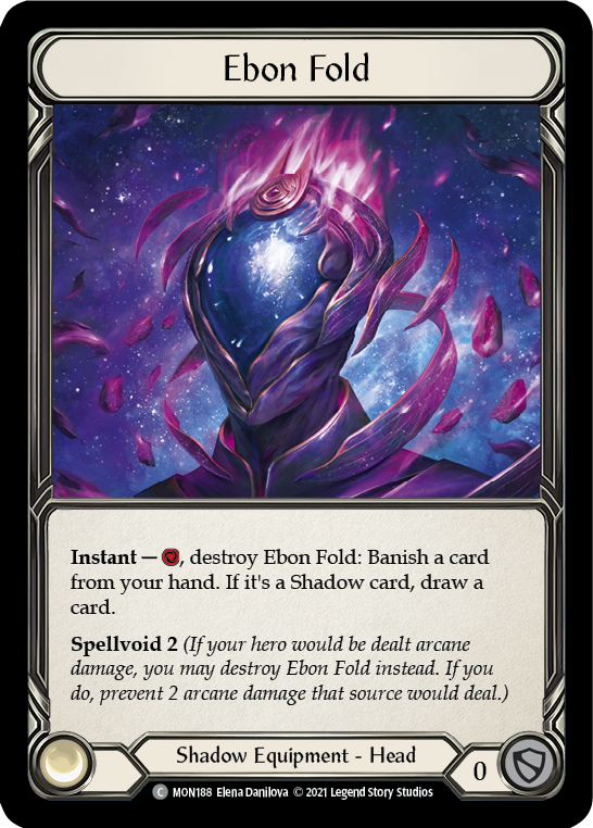 Ebon Fold [MON188-CF] (Monarch)  1st Edition Cold Foil | Silver Goblin