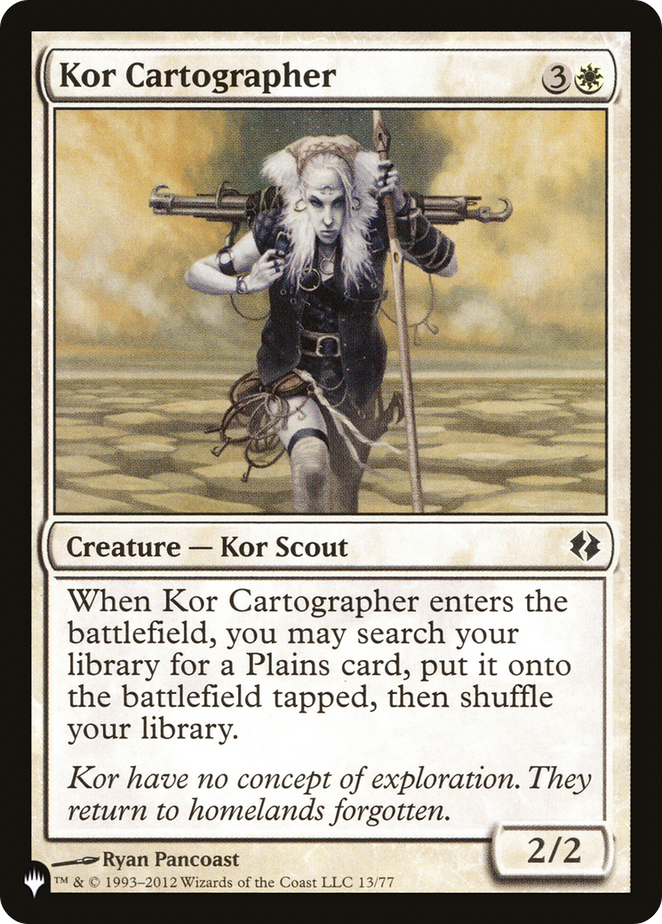 Kor Cartographer (DDI-13) - The List