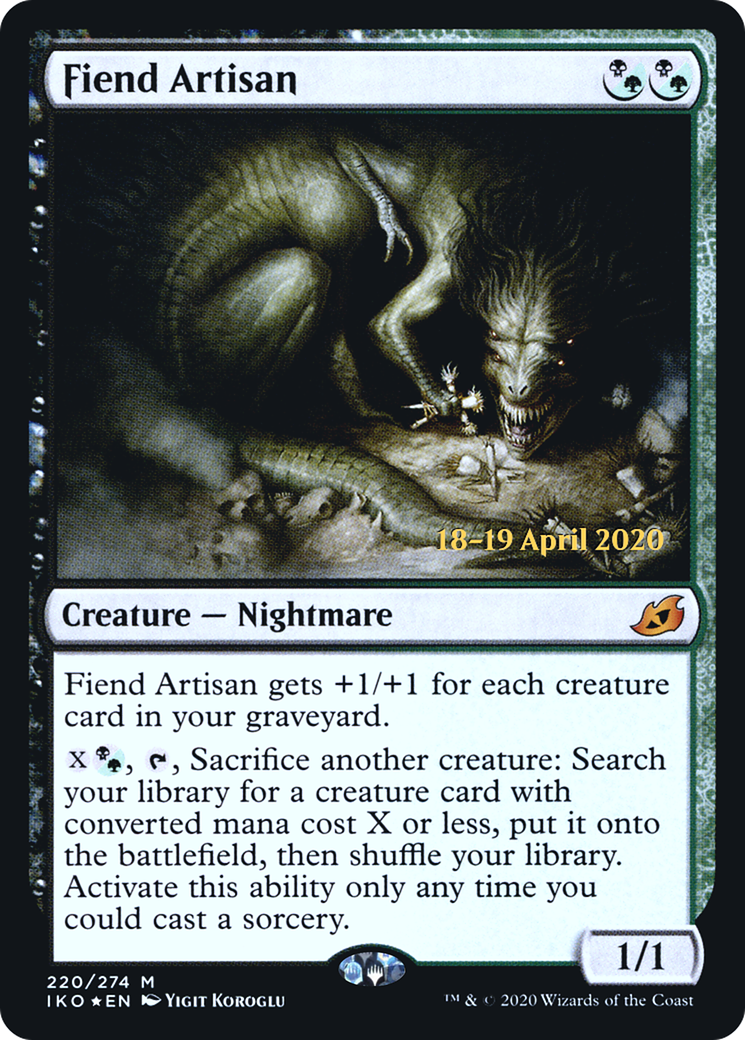 Fiend Artisan (220s) Foil - Ikoria: Lair of Behemoths Promos