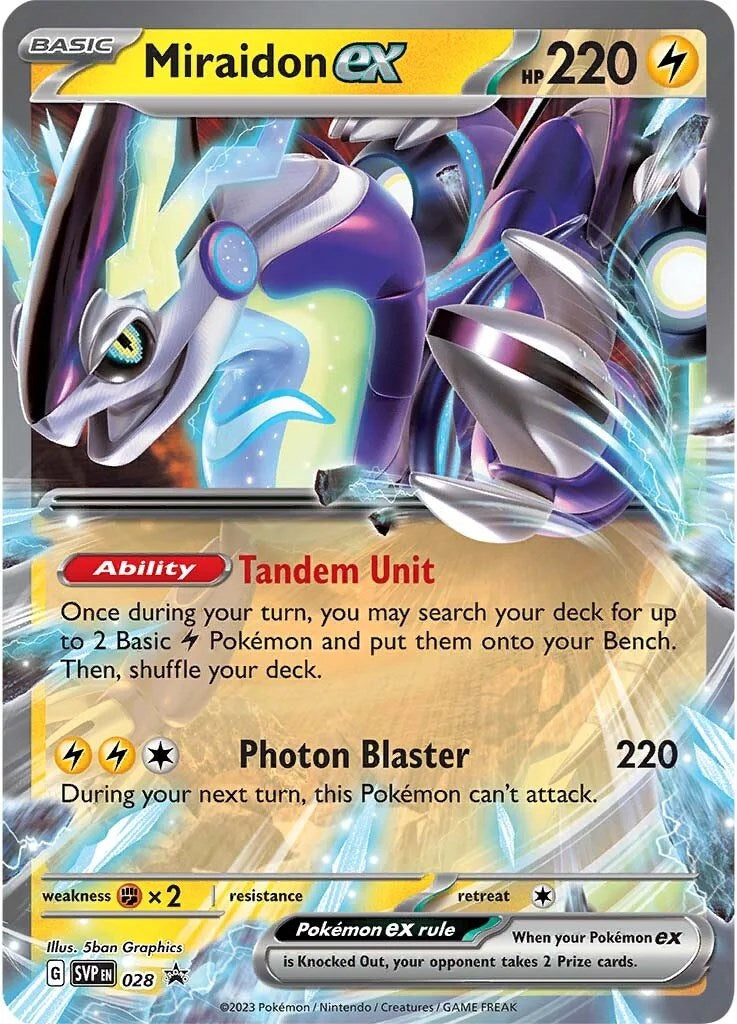 Miraidon ex (028) [Scarlet & Violet: Black Star Promos] | Silver Goblin