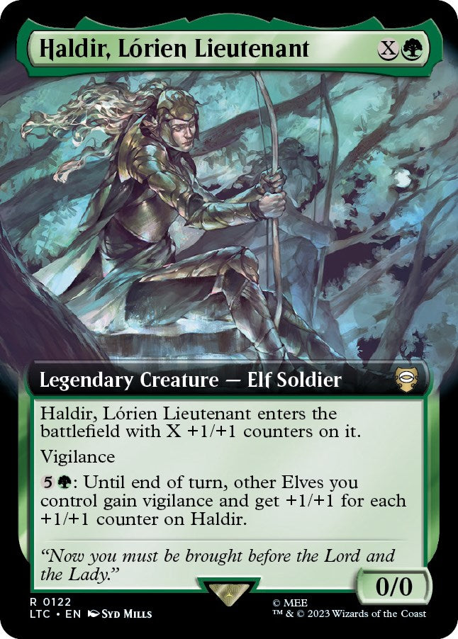 Haldir, Lorien Lieutenant (Extended Art) [The Lord of the Rings: Tales of Middle-Earth Commander] | Silver Goblin