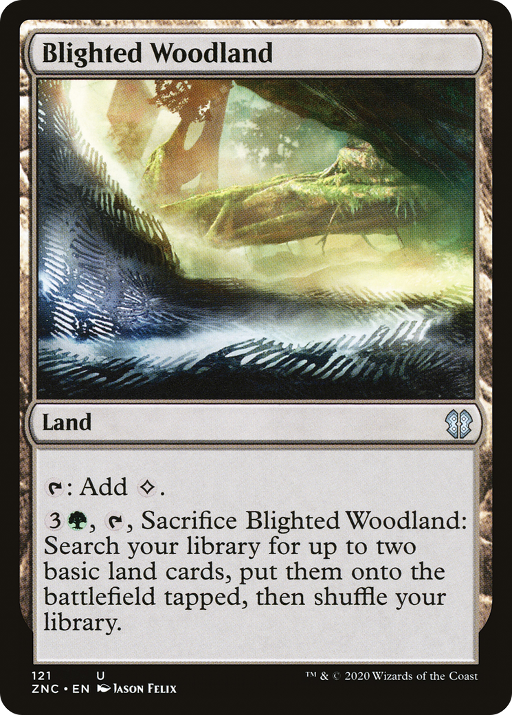 Blighted Woodland (121) - Zendikar Rising Commander