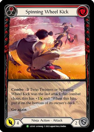 Spinning Wheel Kick (Red) (LGS141) Rainbow Foil - FaB Promos