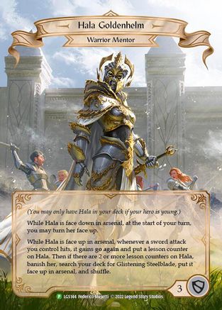 Hala Goldenhelm (LGS144) Rainbow Foil - FaB Promos