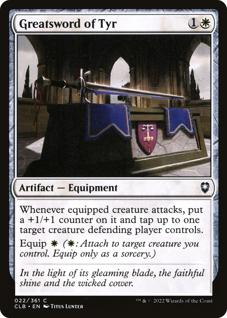 Greatsword of Tyr (022) - Commander Legends: Battle for Baldur's Gate