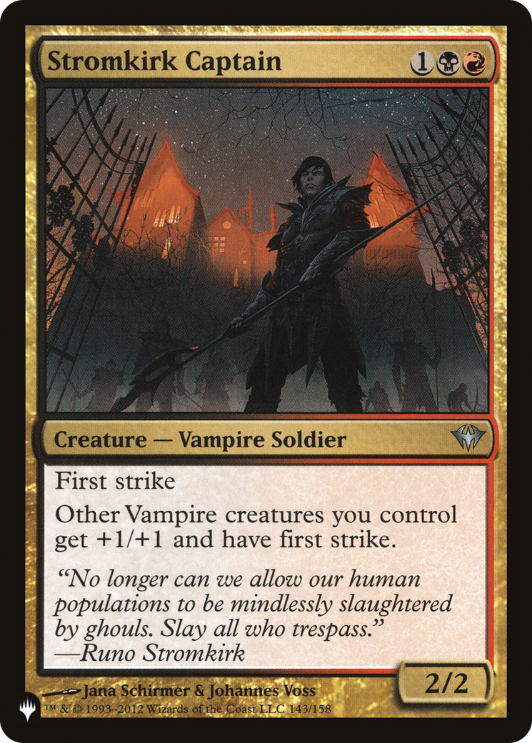 Stromkirk Captain (DKA-143) - The List