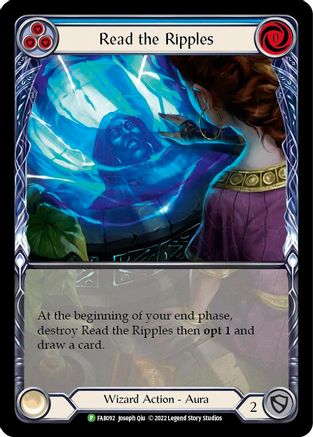 Read the Ripples (Blue) (FAB092) Rainbow Foil - FaB Promos