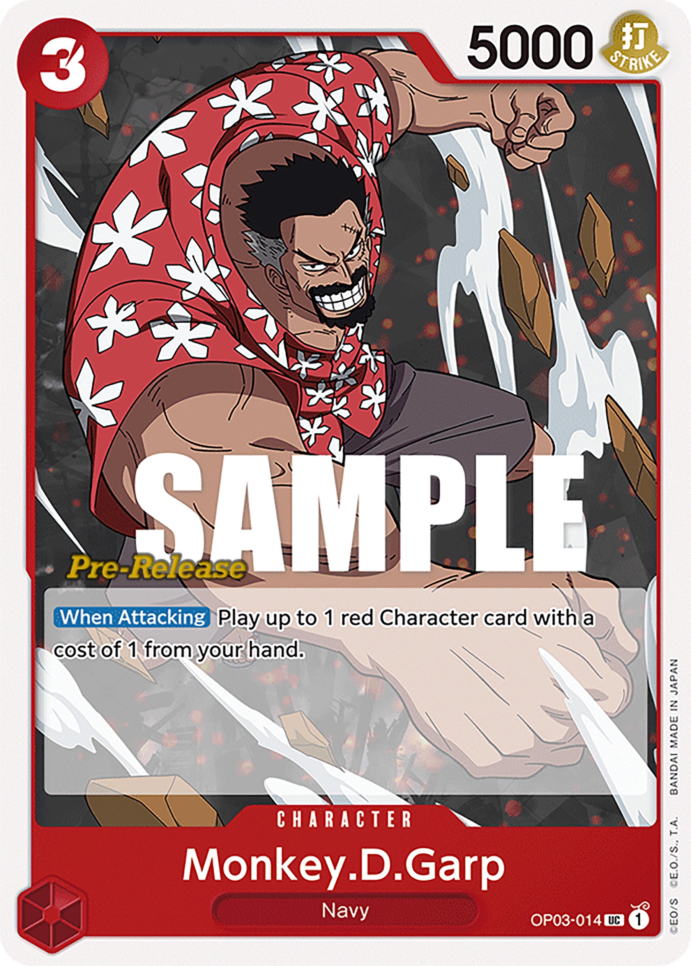 Monkey.D.Garp [Pillars of Strength Pre-Release Cards] | Silver Goblin