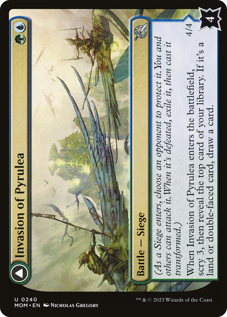 Invasion of Pyrulea // Gargantuan Slabhorn (240) Foil - March of the Machine
