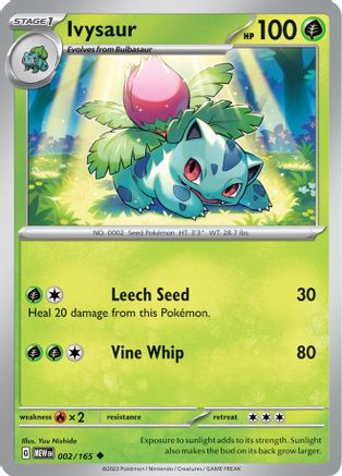 Ivysaur - 002/165 (2) - SV Scarlet & Violet 151