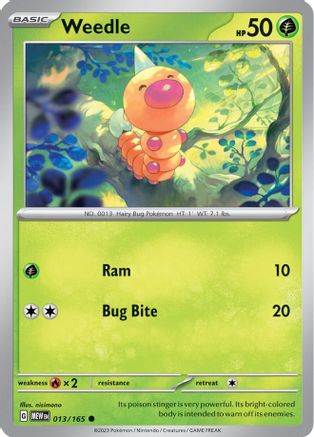 Weedle (013/165) [Scarlet & Violet 151] | Silver Goblin