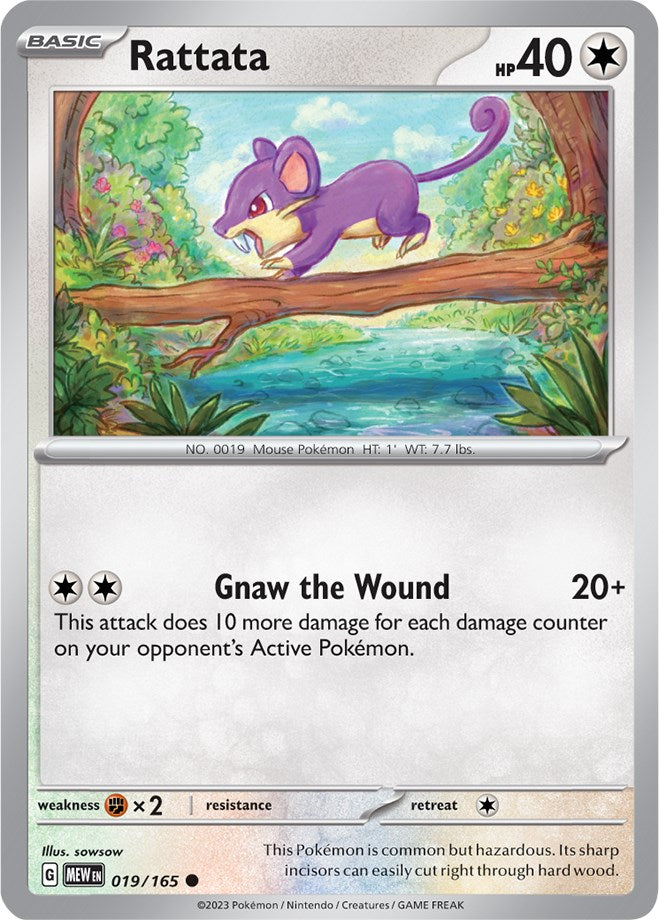 Rattata (019/165) [Scarlet & Violet: 151] | Silver Goblin