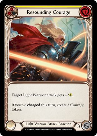 Resounding Courage (Yellow) (DTD070) Rainbow Foil - Dusk till Dawn