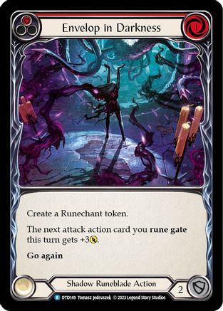 Envelop in Darkness (Red) (DTD149) Rainbow Foil - Dusk till Dawn