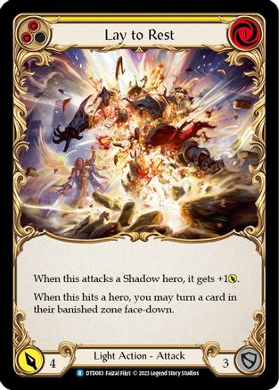 Lay to Rest (Yellow) (DTD083) Rainbow Foil - Dusk till Dawn