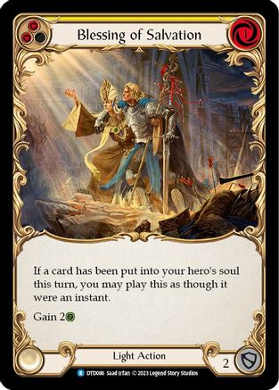 Blessing of Salvation (Yellow)  (DTD086) - Dusk till Dawn | Silver Goblin