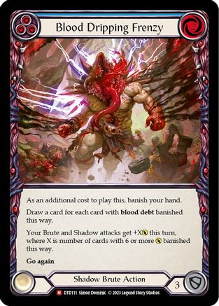 Blood Dripping Frenzy (DTD111) Rainbow Foil - Dusk till Dawn