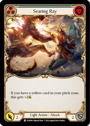 Searing Ray (Blue) (DTD099) Rainbow Foil - Dusk till Dawn
