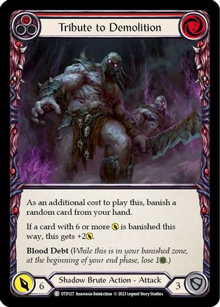 Tribute to Demolition (Red) (DTD127) - Dusk till Dawn