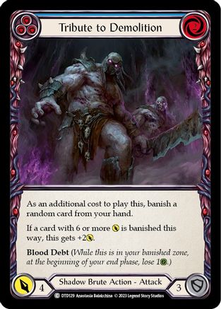 Tribute to Demolition (Blue) (DTD129) Rainbow Foil - Dusk till Dawn