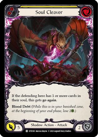 Soul Cleaver (Yellow) (DTD185) Rainbow Foil - Dusk till Dawn