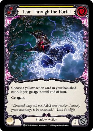 Tear Through the Portal (Yellow) (DTD191) Rainbow Foil - Dusk till Dawn