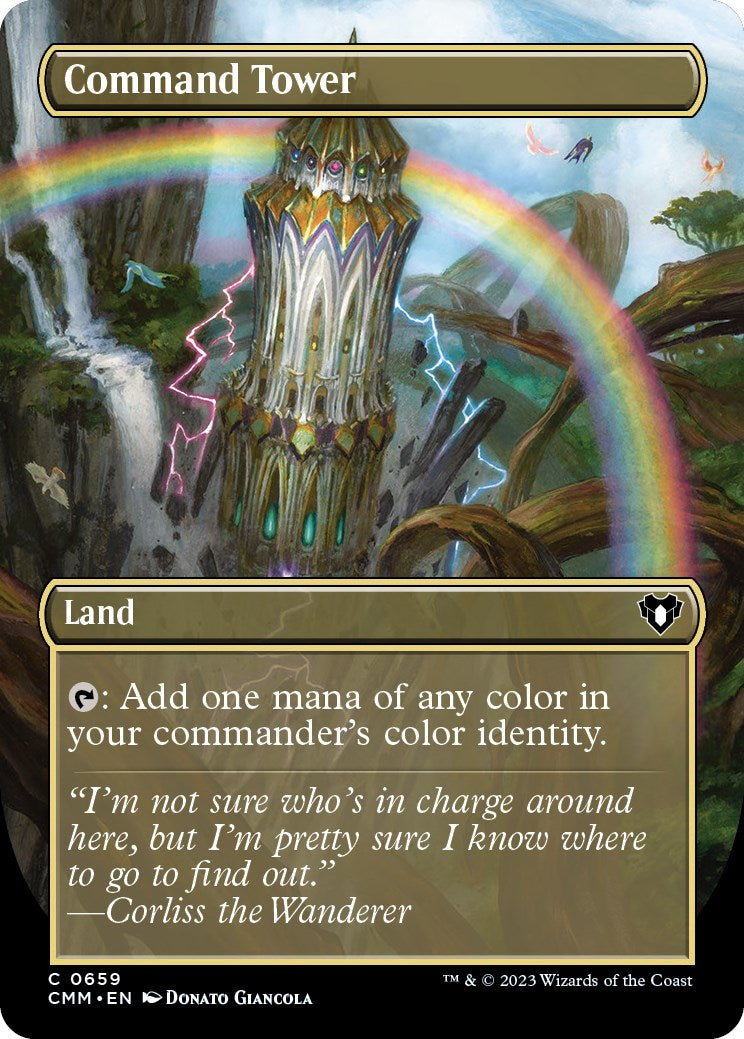 Command Tower (Borderless Alternate Art) [Commander Masters] | Silver Goblin