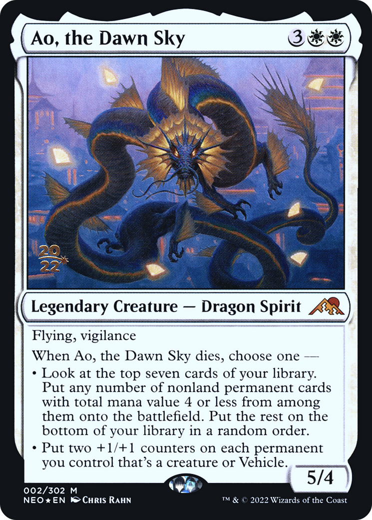 Ao, the Dawn Sky (002) Foil - Kamigawa: Neon Dynasty Promos