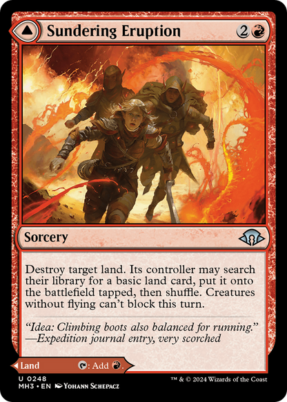 Sundering Eruption // Volcanic Fissure [Modern Horizons 3] Foil
