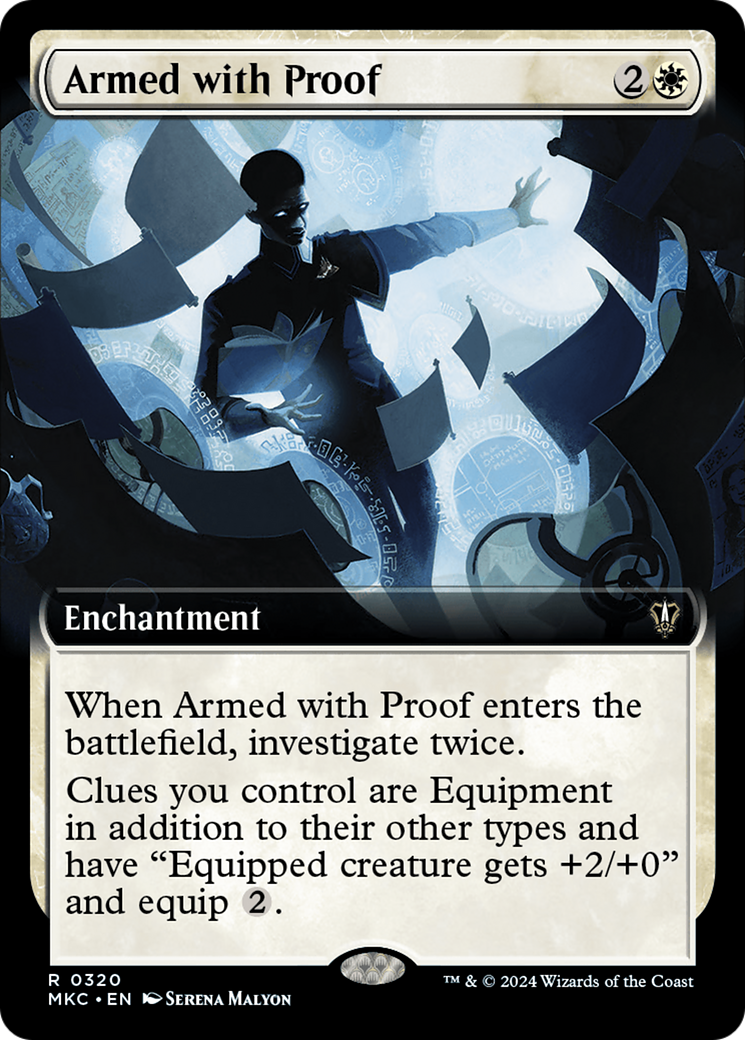 Armed with Proof (Extended Art) [Murders at Karlov Manor Commander] | Silver Goblin