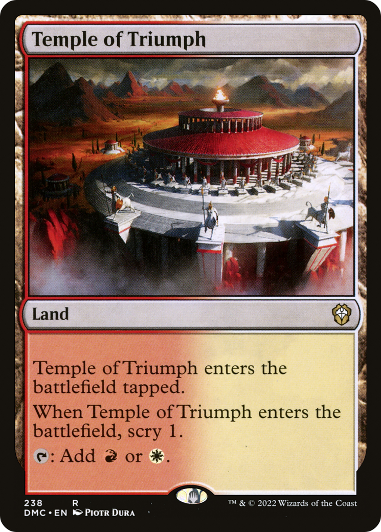 Temple of Triumph (238) - Dominaria United Commander