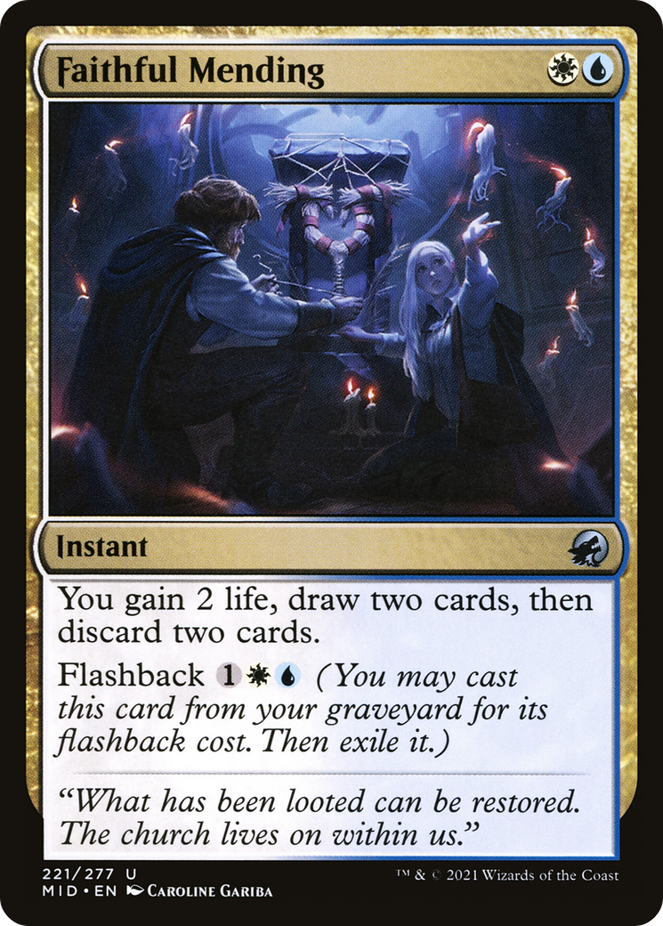 Faithful Mending (221) Foil - Innistrad: Midnight Hunt
