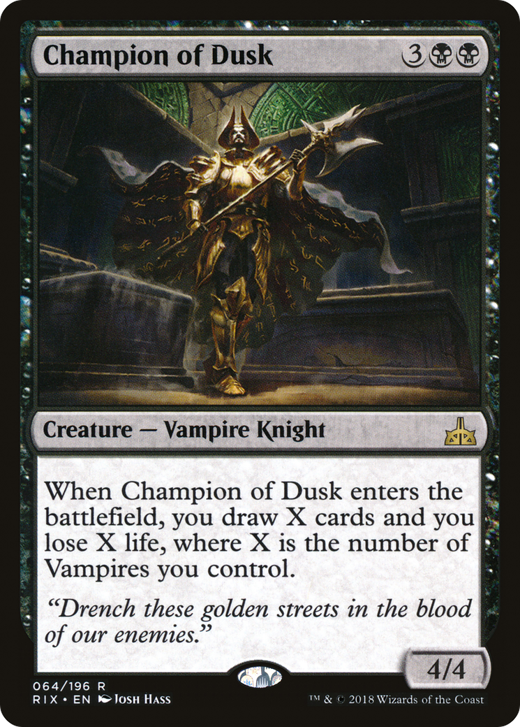 Champion of Dusk [Rivals of Ixalan] Foil