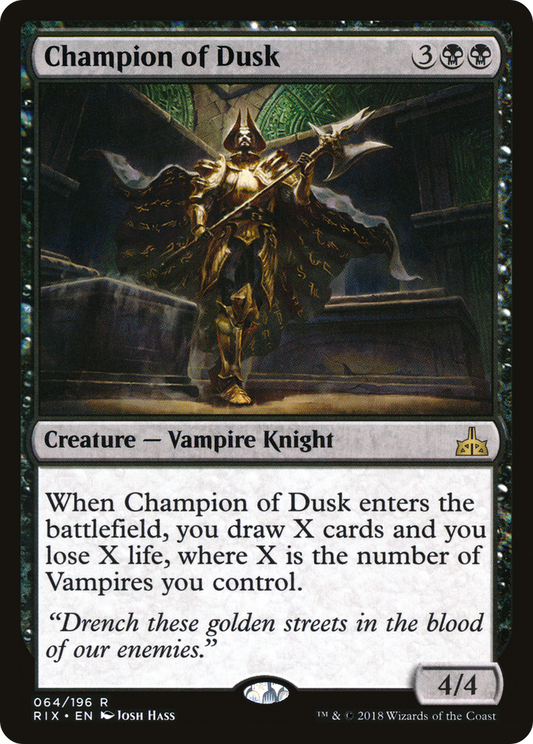 Champion of Dusk [Rivals of Ixalan] Foil